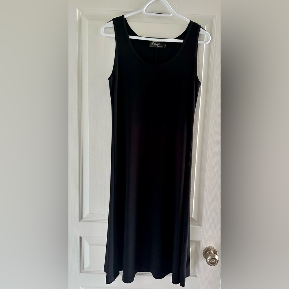 Sympli Sleeveless Dress with Flared Silhouette